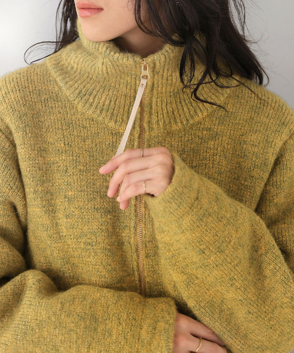 シャギーニットコクーンコート