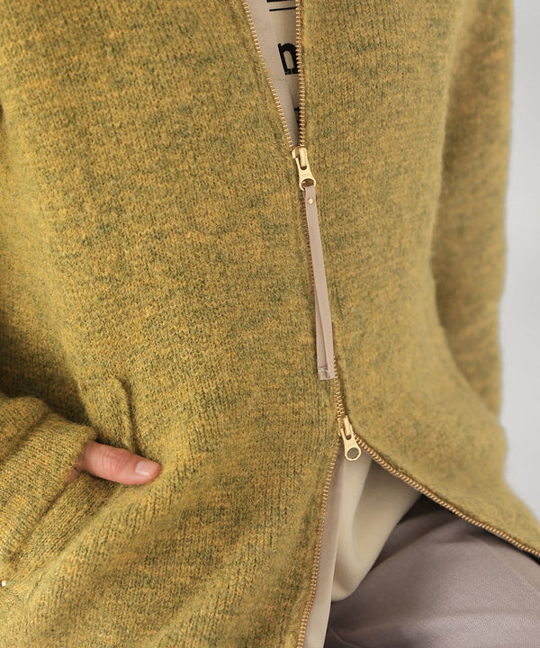 シャギーニットコクーンコート