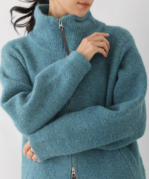 シャギーニットコクーンコート