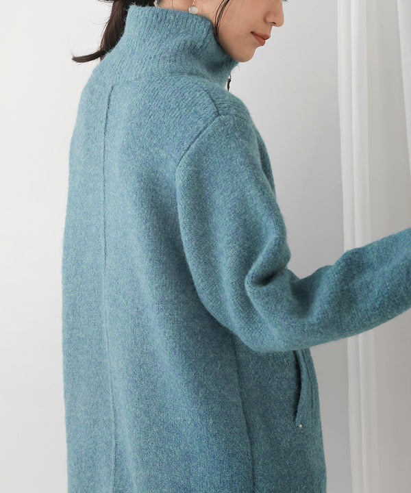 シャギーニットコクーンコート