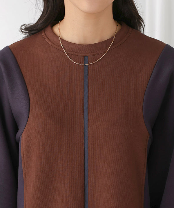 バイカラーワンピース