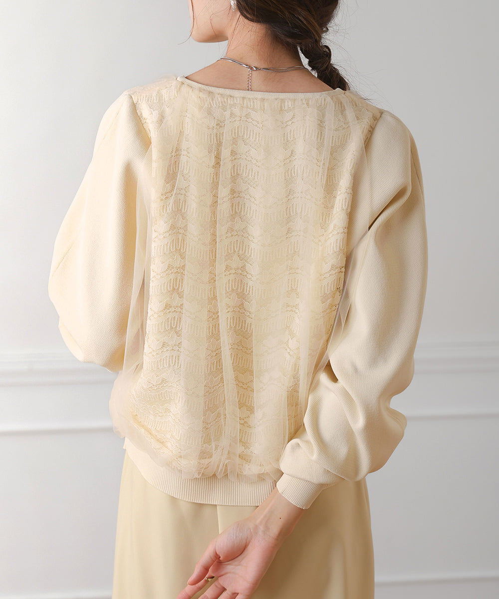 LACE TULLE CARDIGAN