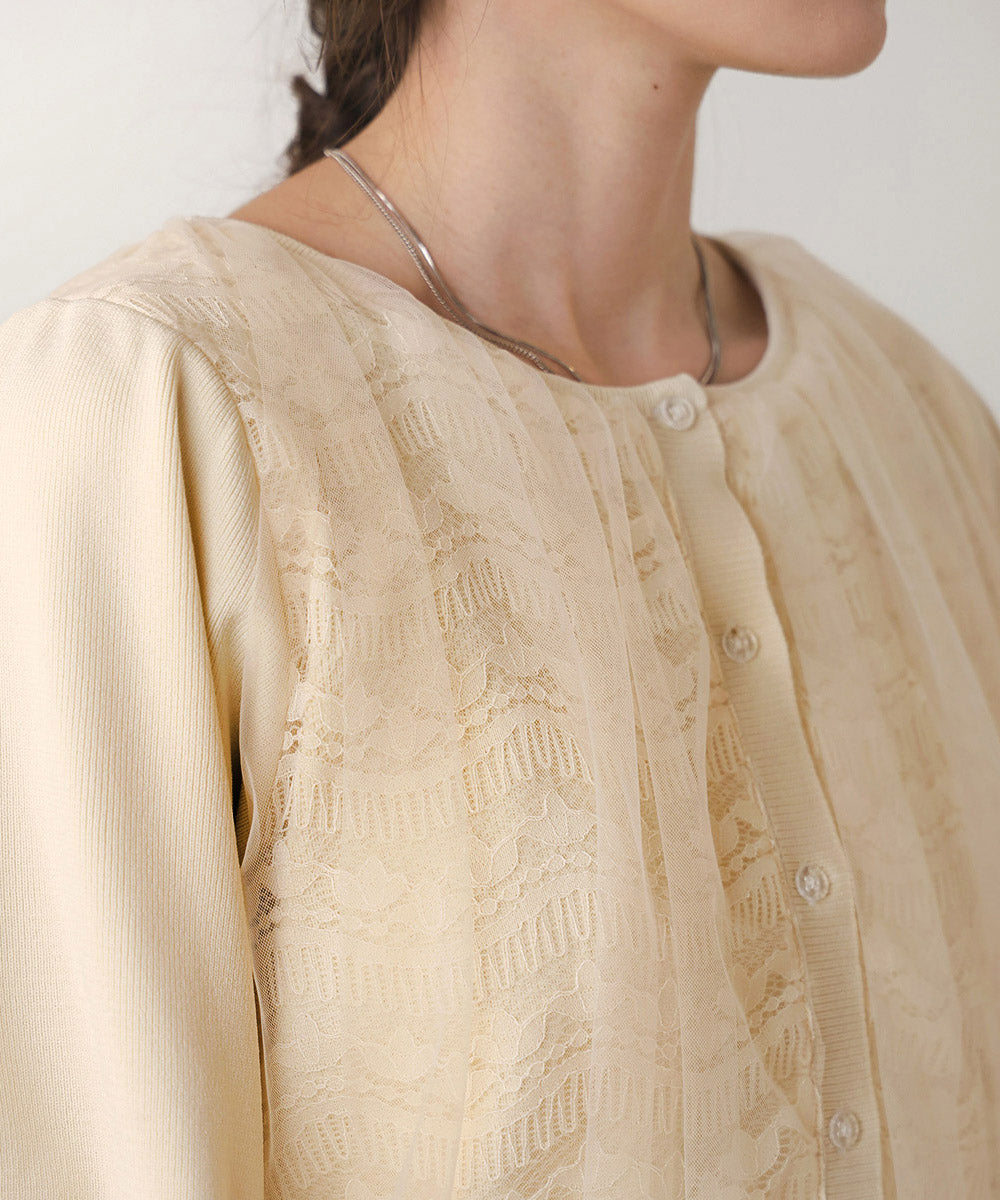 レースチュールカーディガン