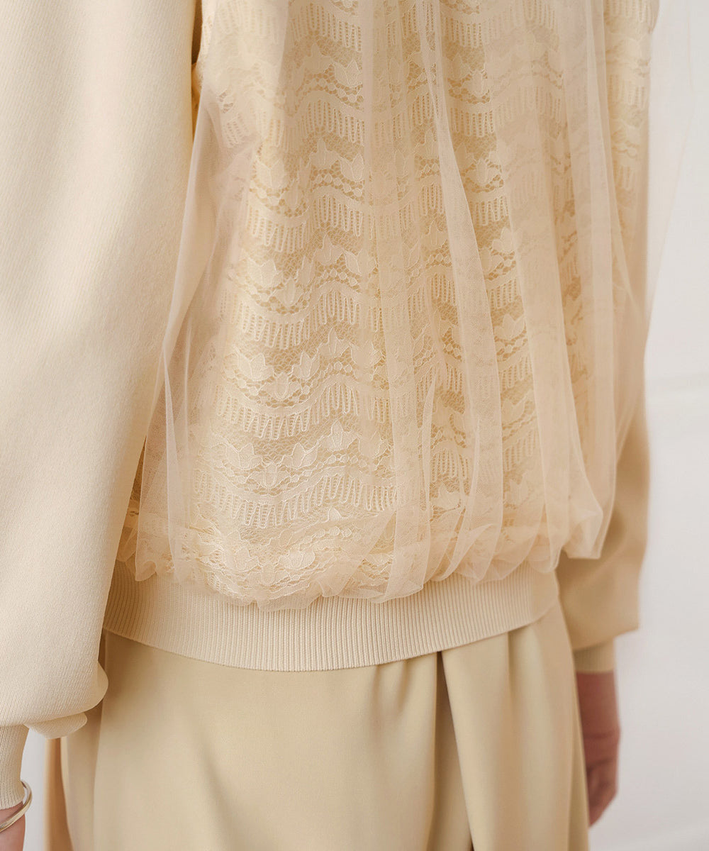 LACE TULLE CARDIGAN LACE TULLE CARDIGAN