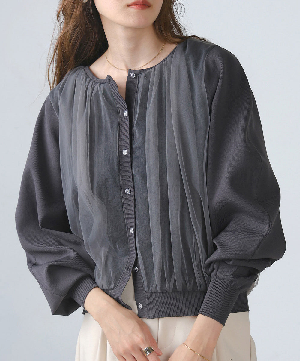 レースチュールカーディガン