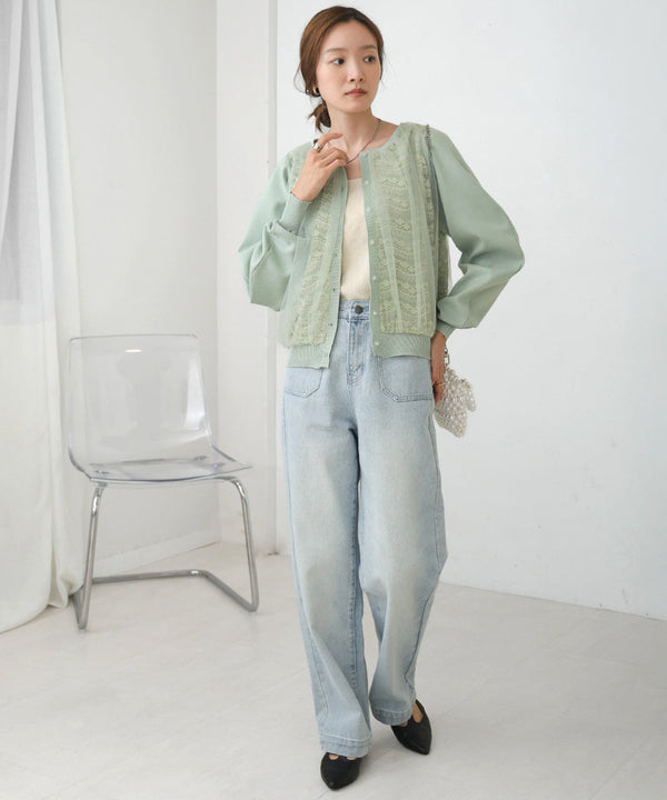 レースチュールカーディガン