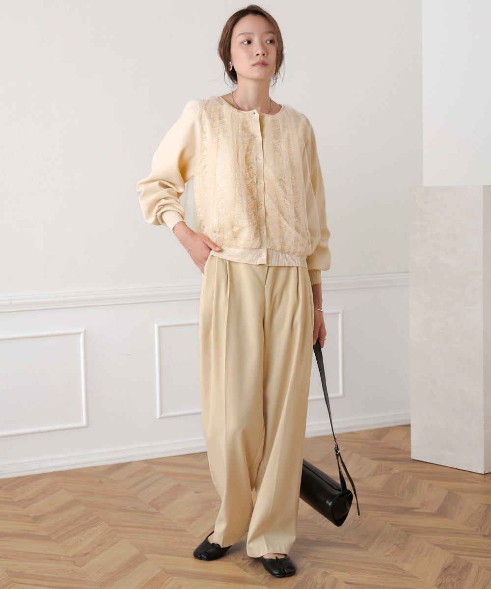 レースチュールカーディガン