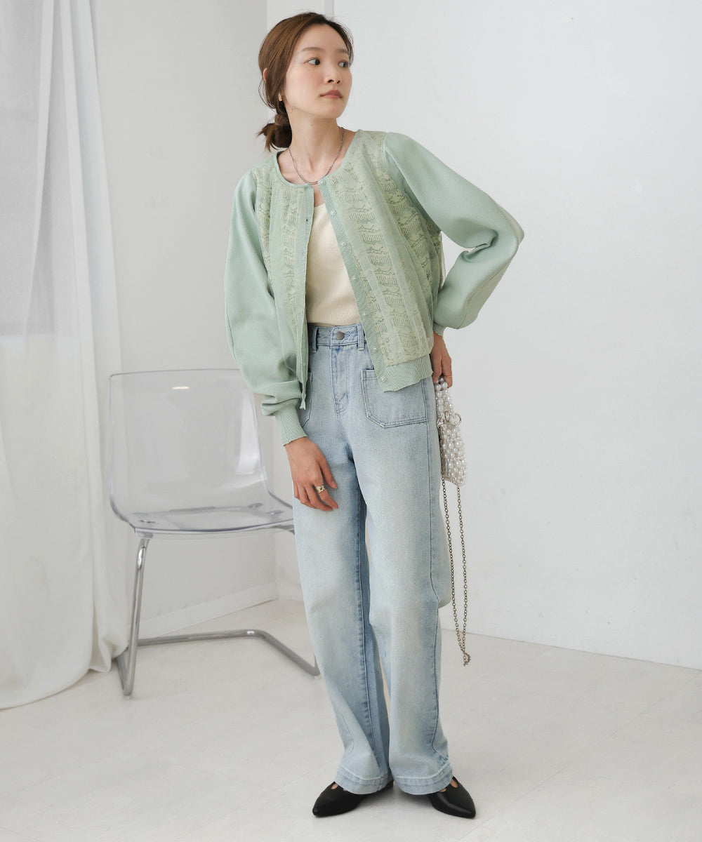 レースチュールカーディガン