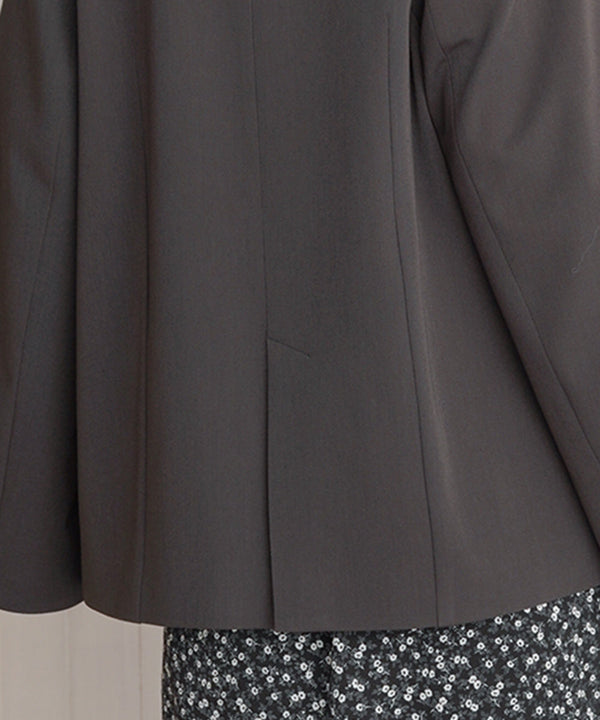 【オケージョンドレス/結婚式/2サイズ展開/SET ITEM/インナー付き/裏地付き】袖スリットジャケット