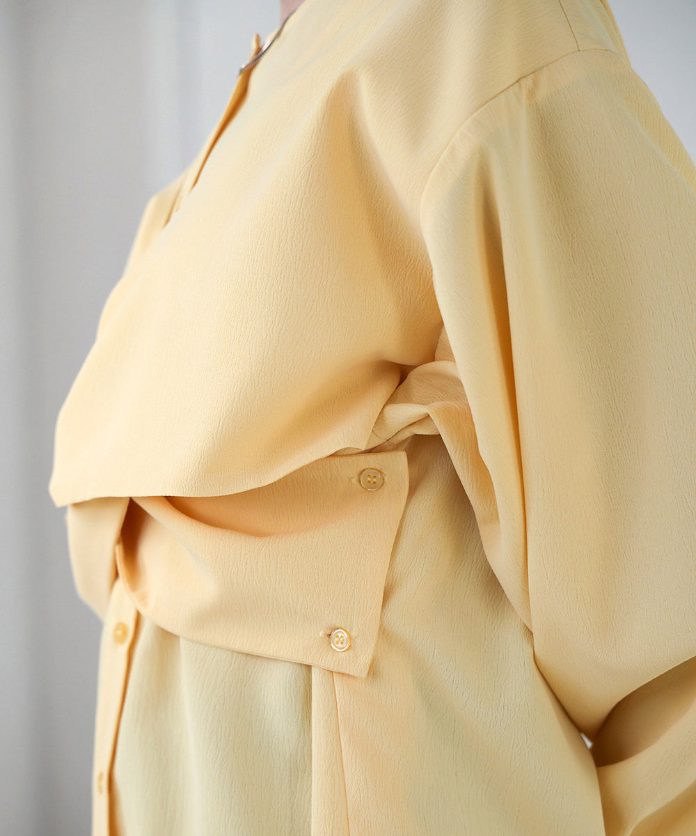 フロントねじりビスチェ風ブラウス