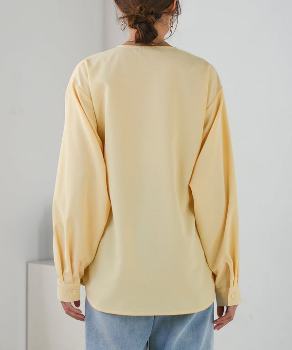 フロントねじりビスチェ風ブラウス