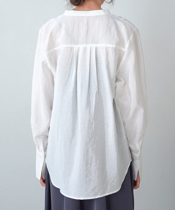 フロント刺繍レースブラウス