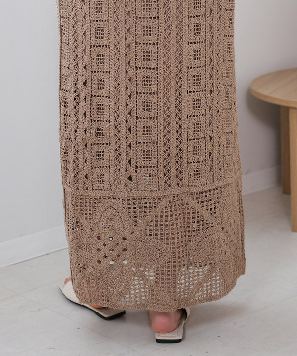 【低身長向けサイズあり】クロシェ前後2WAYワンピース