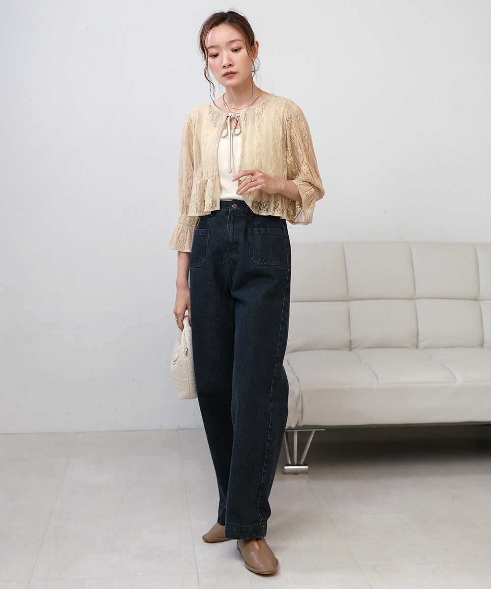 【オケージョンドレス/結婚式/2サイズ展開/SET ITEM/インナー付き/裏地付き】レースボレロ＋キャミワンピースＳＥＴ