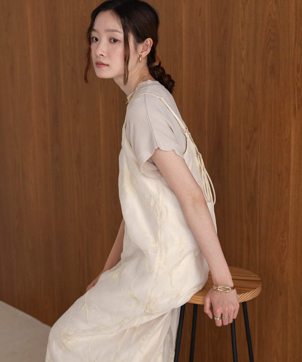 EMBROIDERED CAMI DRESS