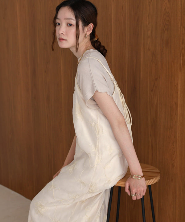 EMBROIDERED CAMI DRESS
