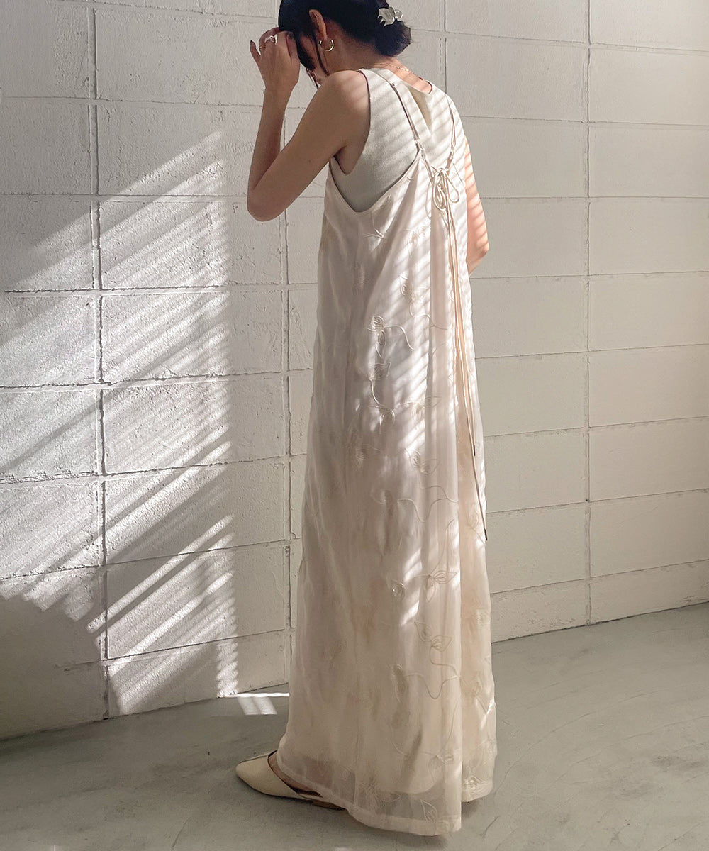 EMBROIDERED CAMI DRESS
