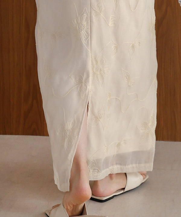 EMBROIDERED CAMI DRESS