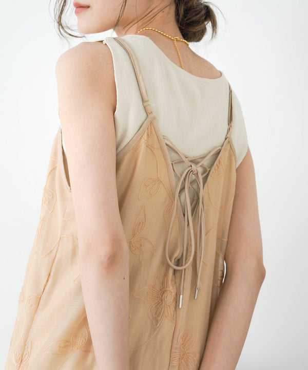 EMBROIDERED CAMI DRESS