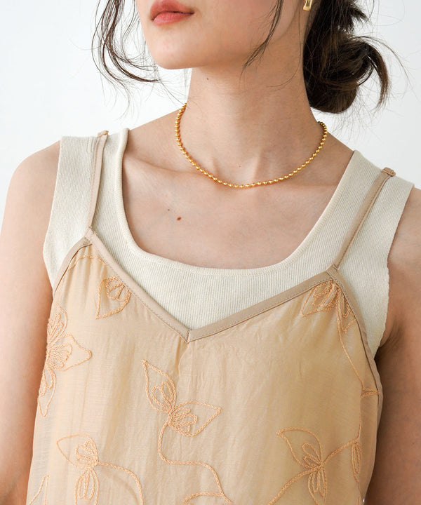 EMBROIDERED CAMI DRESS