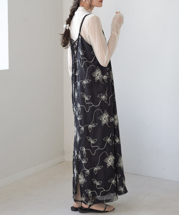 EMBROIDERED CAMI DRESS