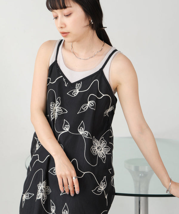 EMBROIDERED CAMI DRESS
