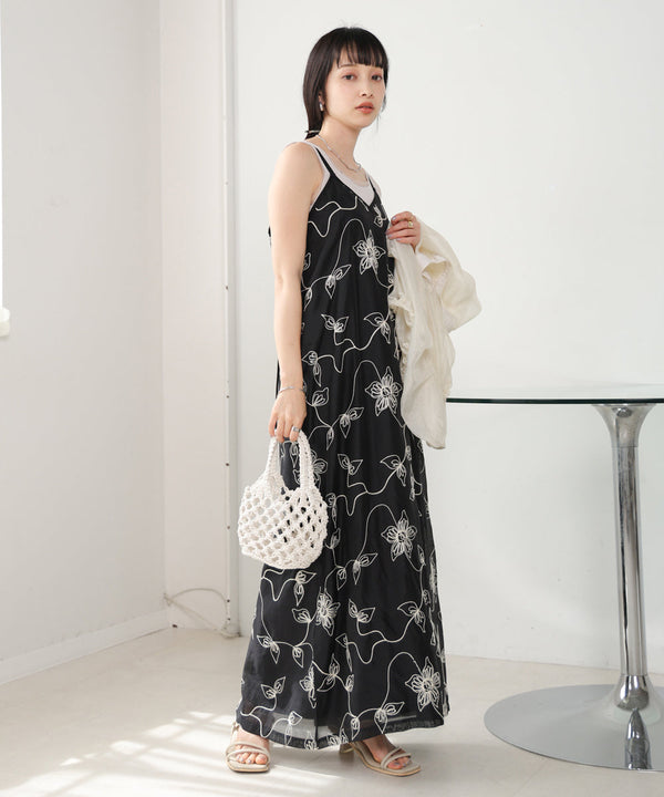 EMBROIDERED CAMI DRESS
