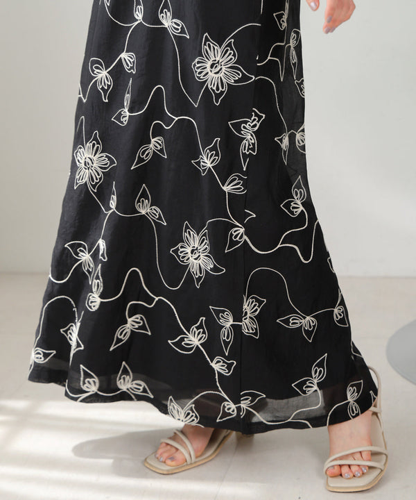 EMBROIDERED CAMI DRESS