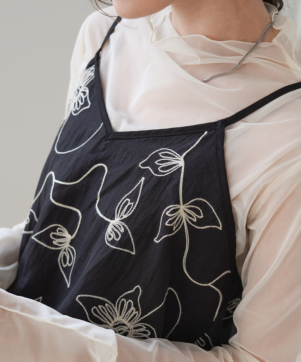 EMBROIDERED CAMI DRESS