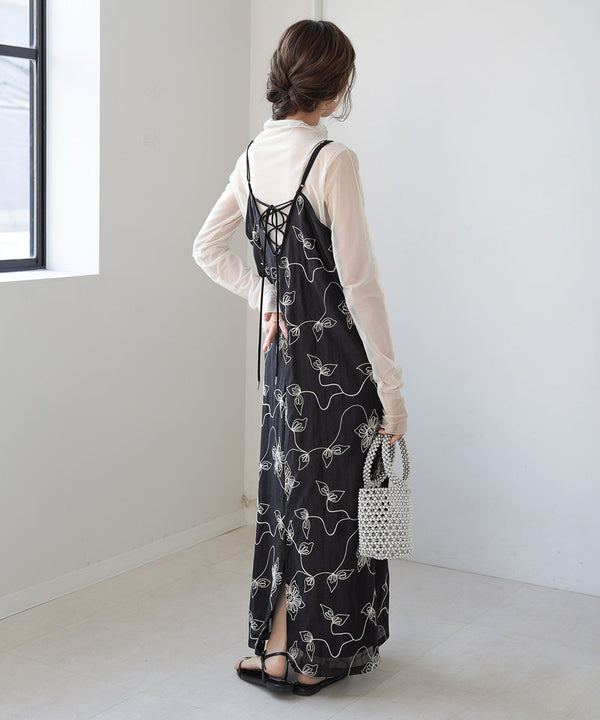 EMBROIDERED CAMI DRESS