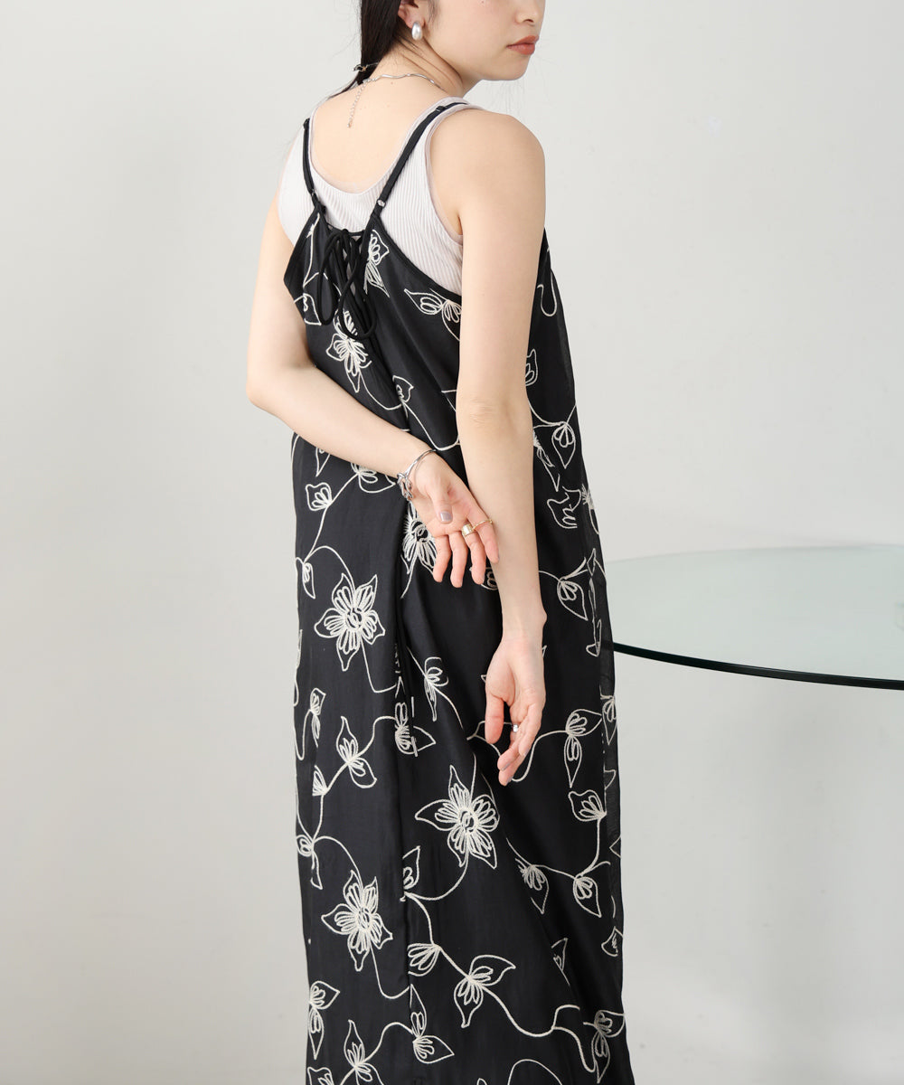 EMBROIDERED CAMI DRESS