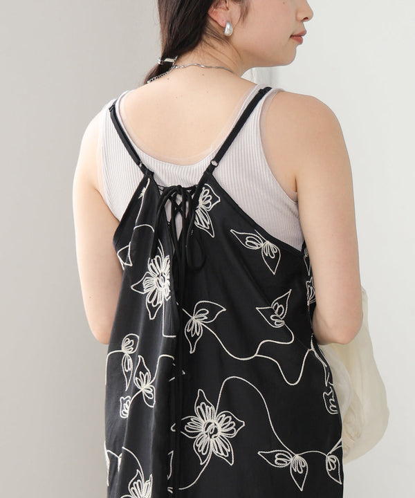 EMBROIDERED CAMI DRESS