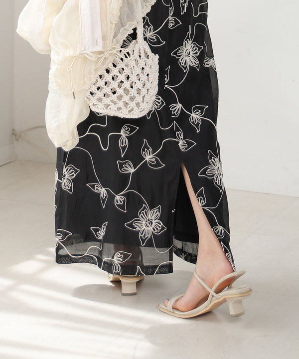 EMBROIDERED CAMI DRESS
