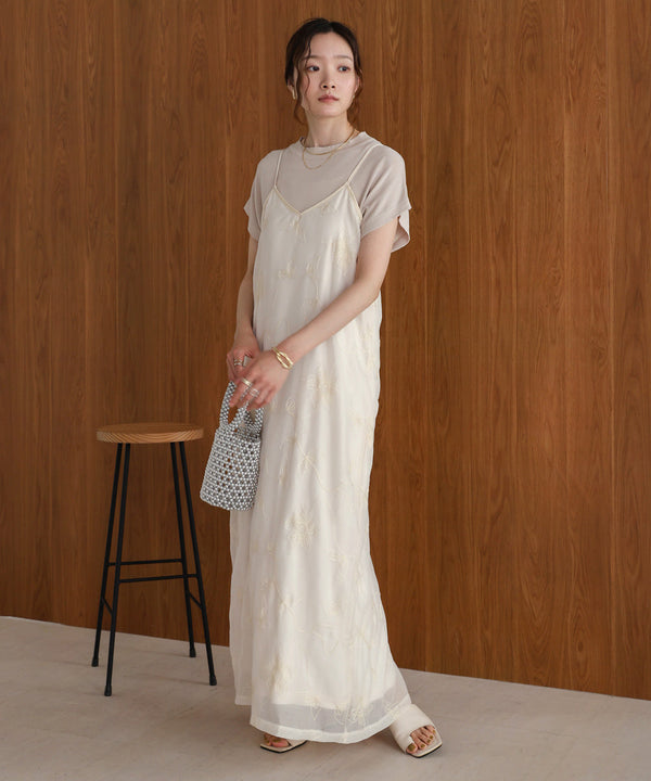 EMBROIDERED CAMI DRESS
