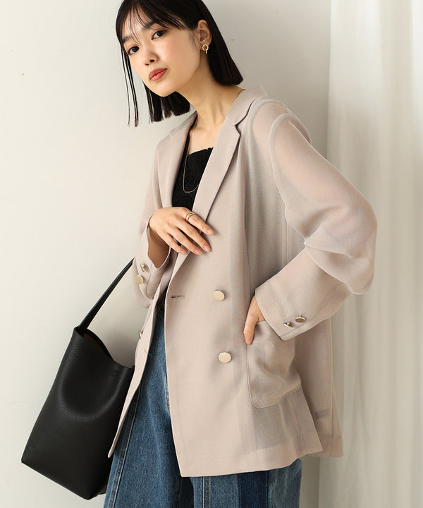 ［SS/LOOK掲載］ダブルテーラーメッシュジャケット