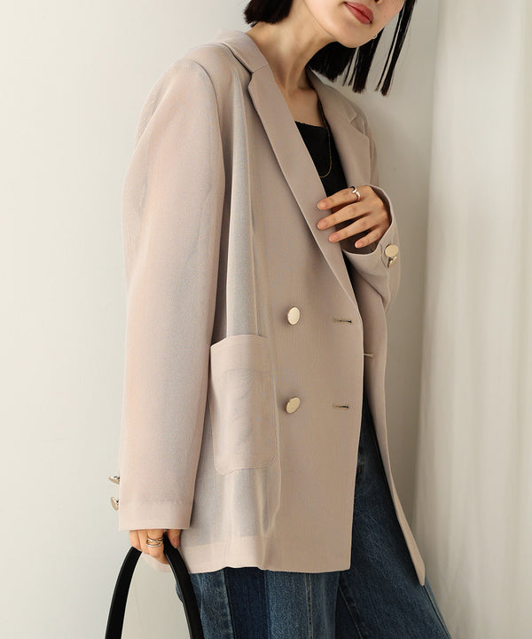 ［SS/LOOK掲載］ダブルテーラーメッシュジャケット