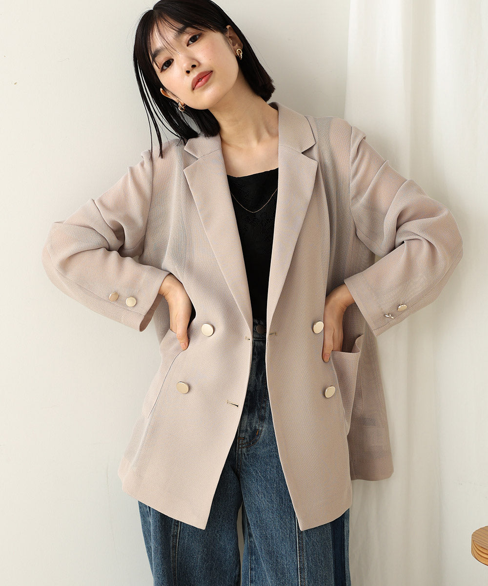 ［SS/LOOK掲載］ダブルテーラーメッシュジャケット