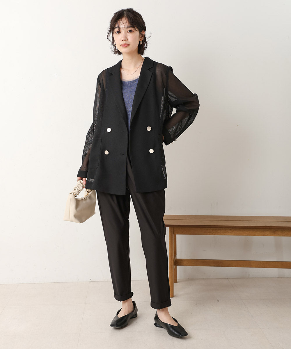 ［SS/LOOK掲載］ダブルテーラーメッシュジャケット