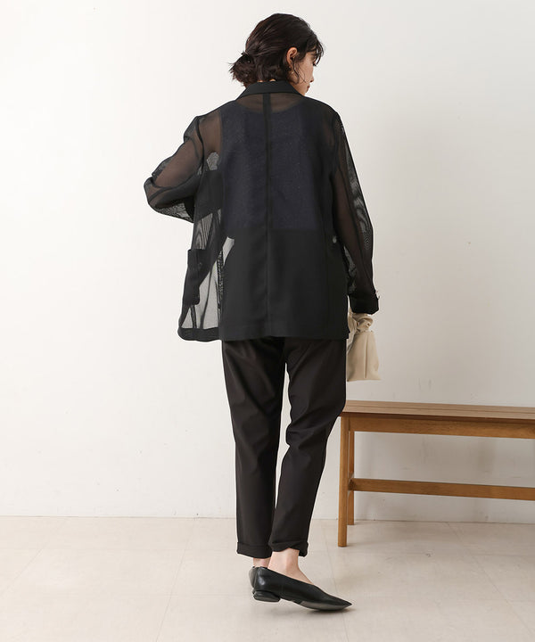 ［SS/LOOK掲載］ダブルテーラーメッシュジャケット