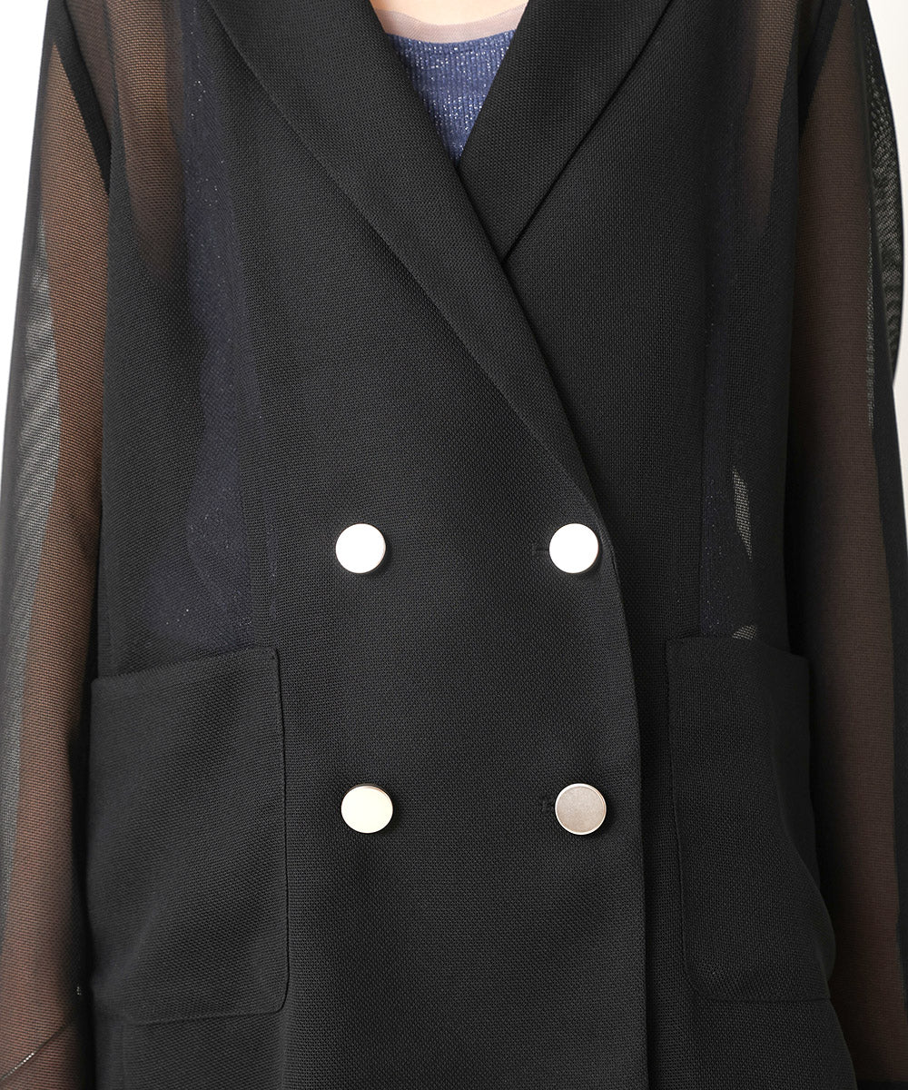 ［SS/LOOK掲載］ダブルテーラーメッシュジャケット