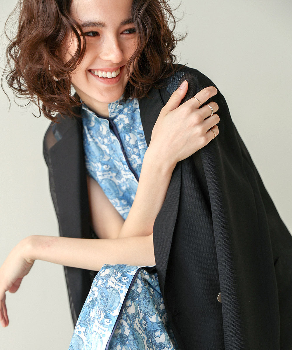 ［SS/LOOK掲載］ダブルテーラーメッシュジャケット