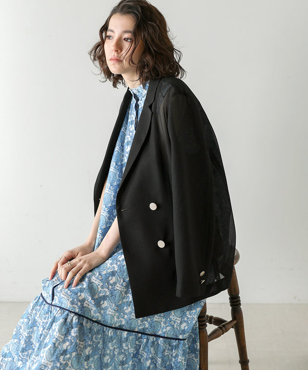 ［SS/LOOK掲載］ダブルテーラーメッシュジャケット