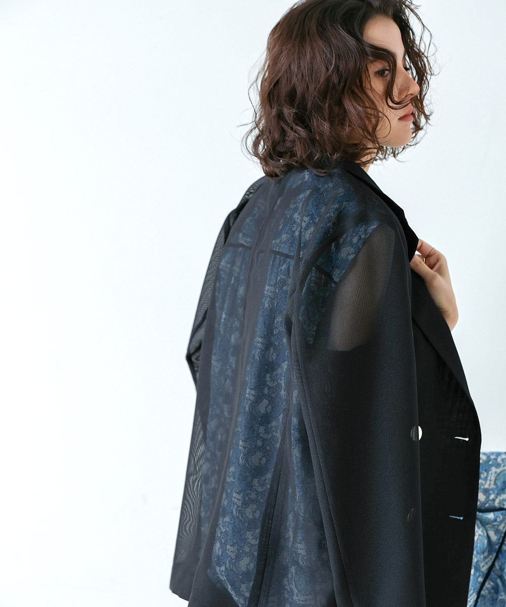 ［SS/LOOK掲載］ダブルテーラーメッシュジャケット