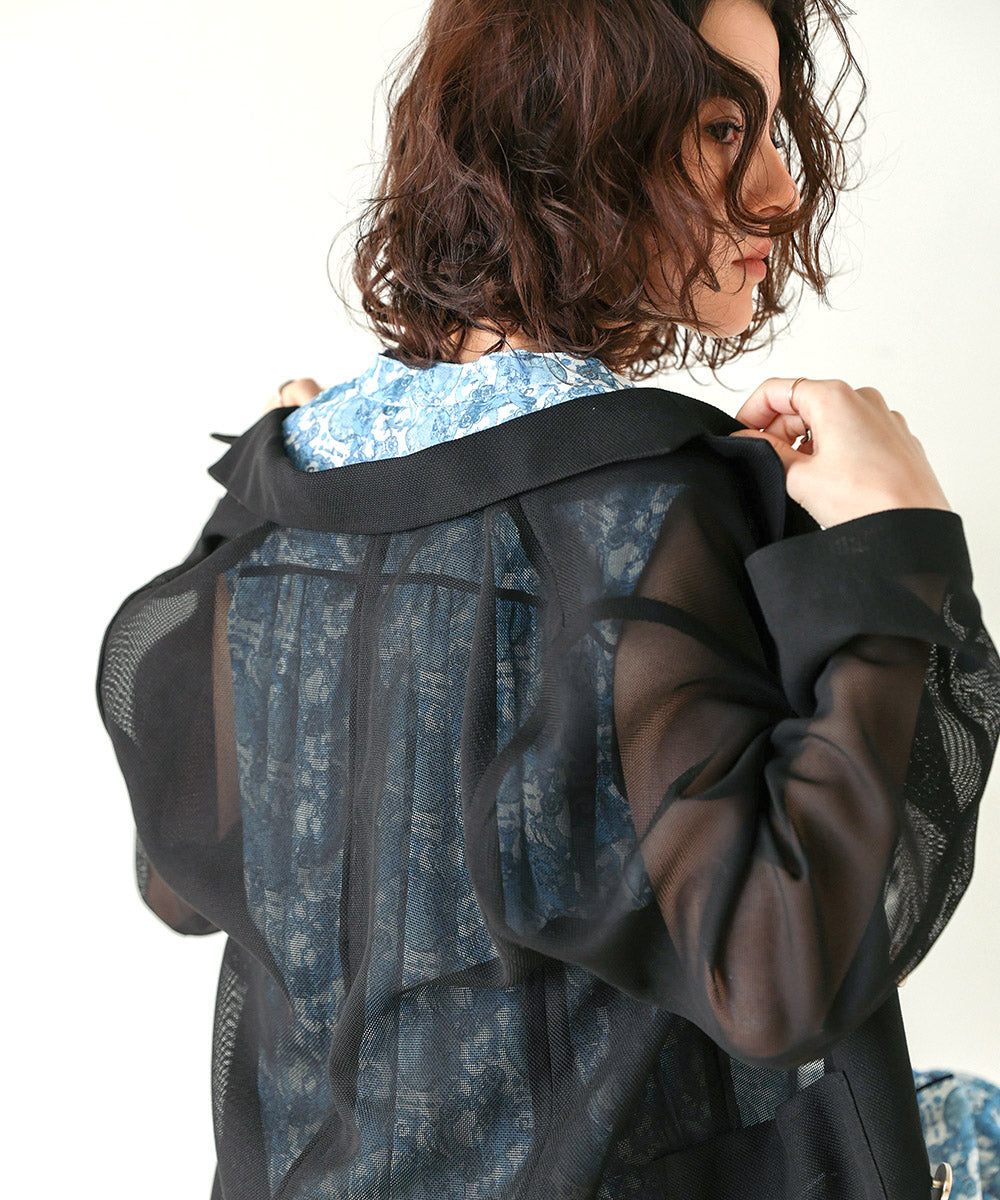 ［SS/LOOK掲載］ダブルテーラーメッシュジャケット