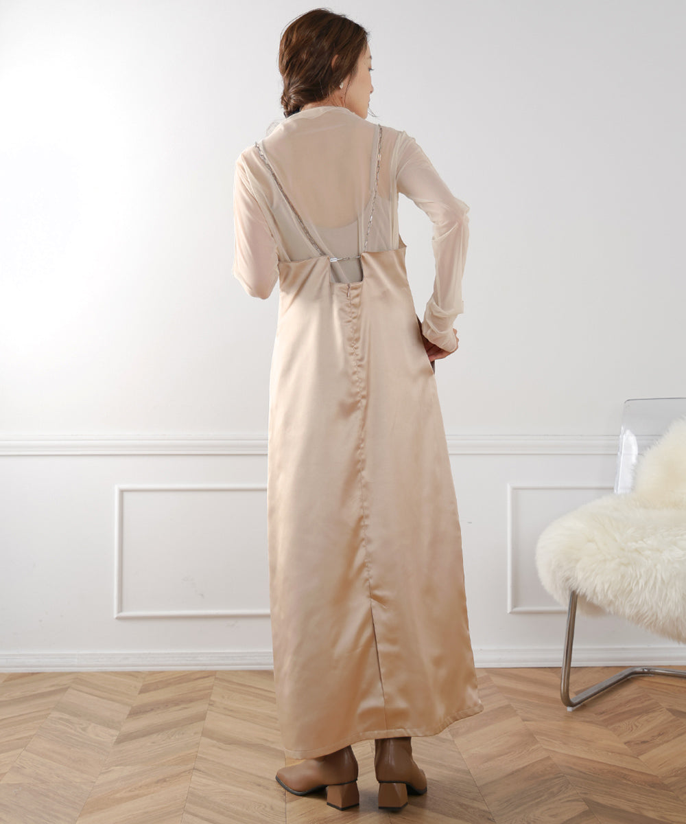 CHAIN STRAP CAMI ONEPIECE