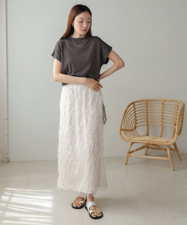 【S・Mサイズ展開】フリンジタイトスカート