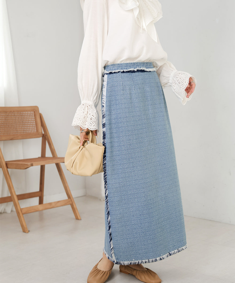 DENIM TIGHT SKIRTS