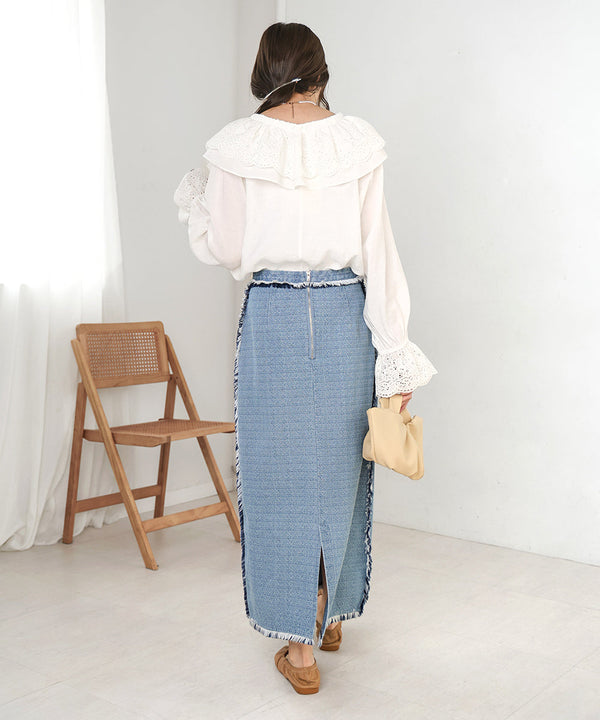 DENIM TIGHT SKIRTS