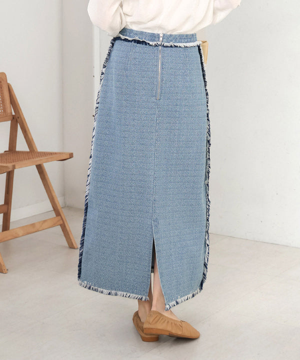 DENIM TIGHT SKIRTS