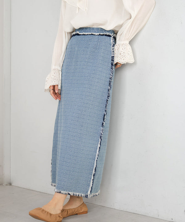 DENIM TIGHT SKIRTS